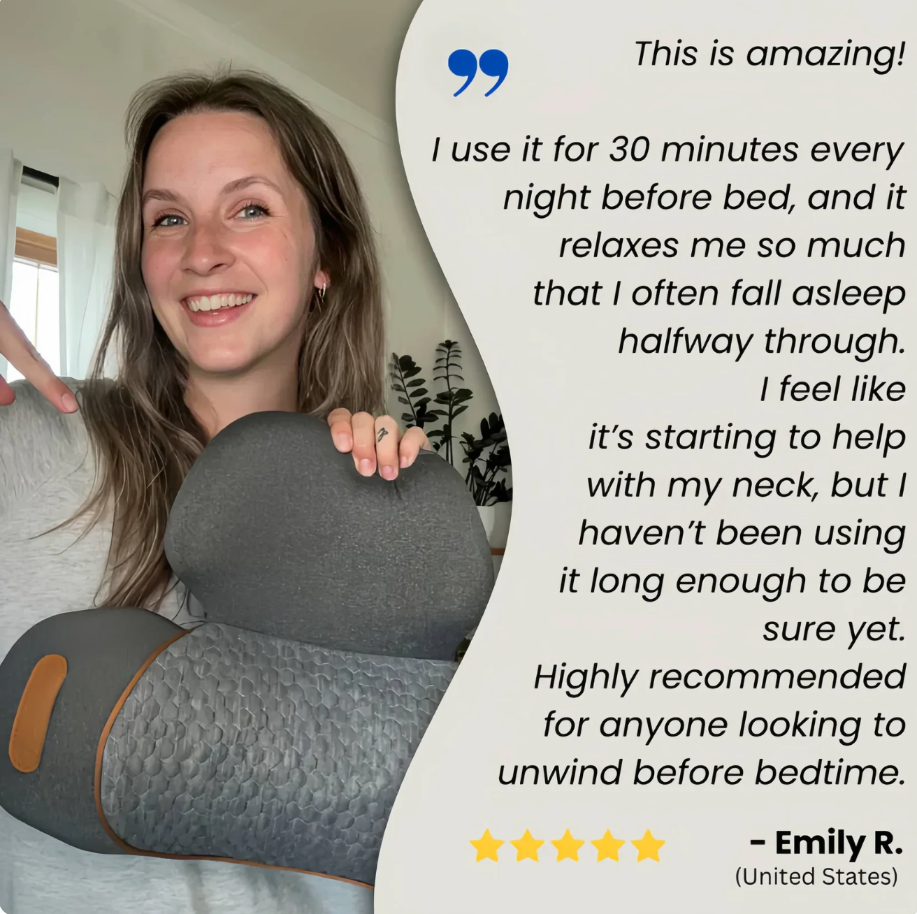 Elyzon® 3 in 1 Neck Massage Pillow