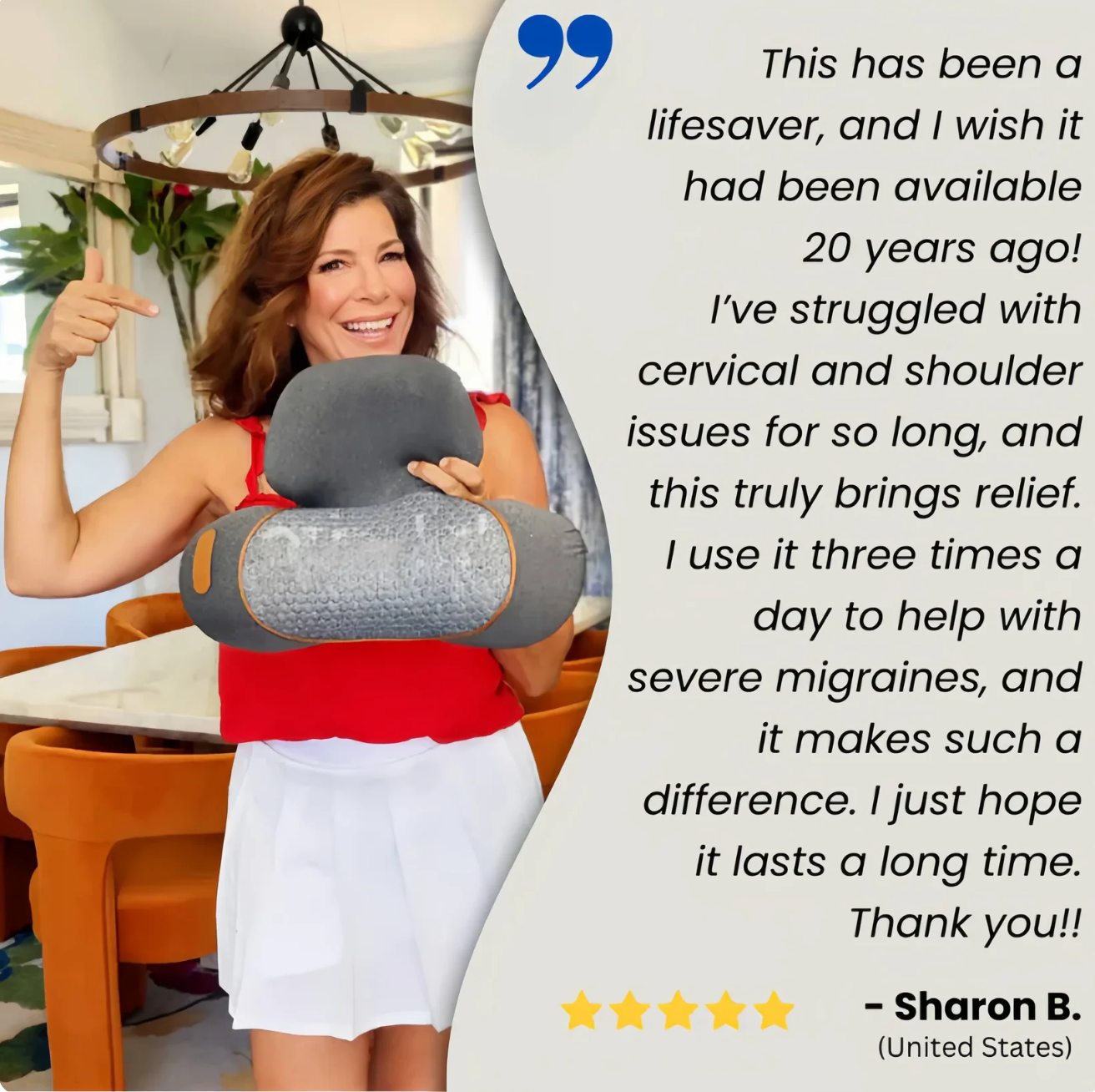 Elyzon® 3 in 1 Neck Massage Pillow