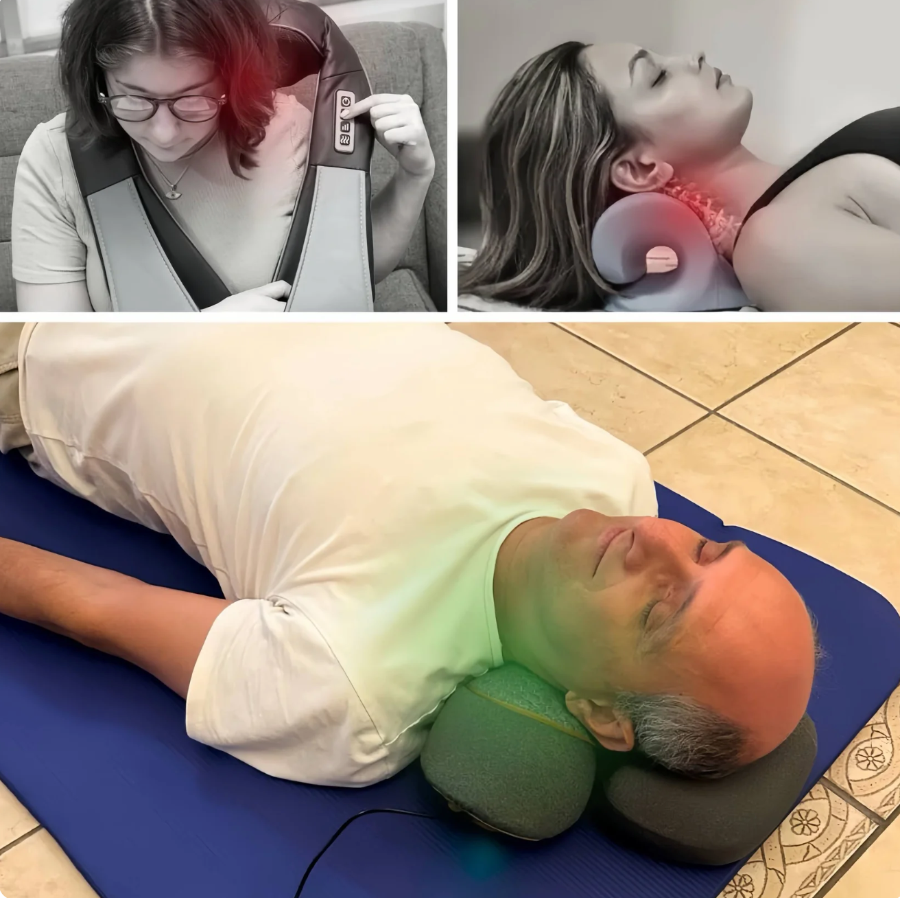 Elyzon® 3 in 1 Neck Massage Pillow